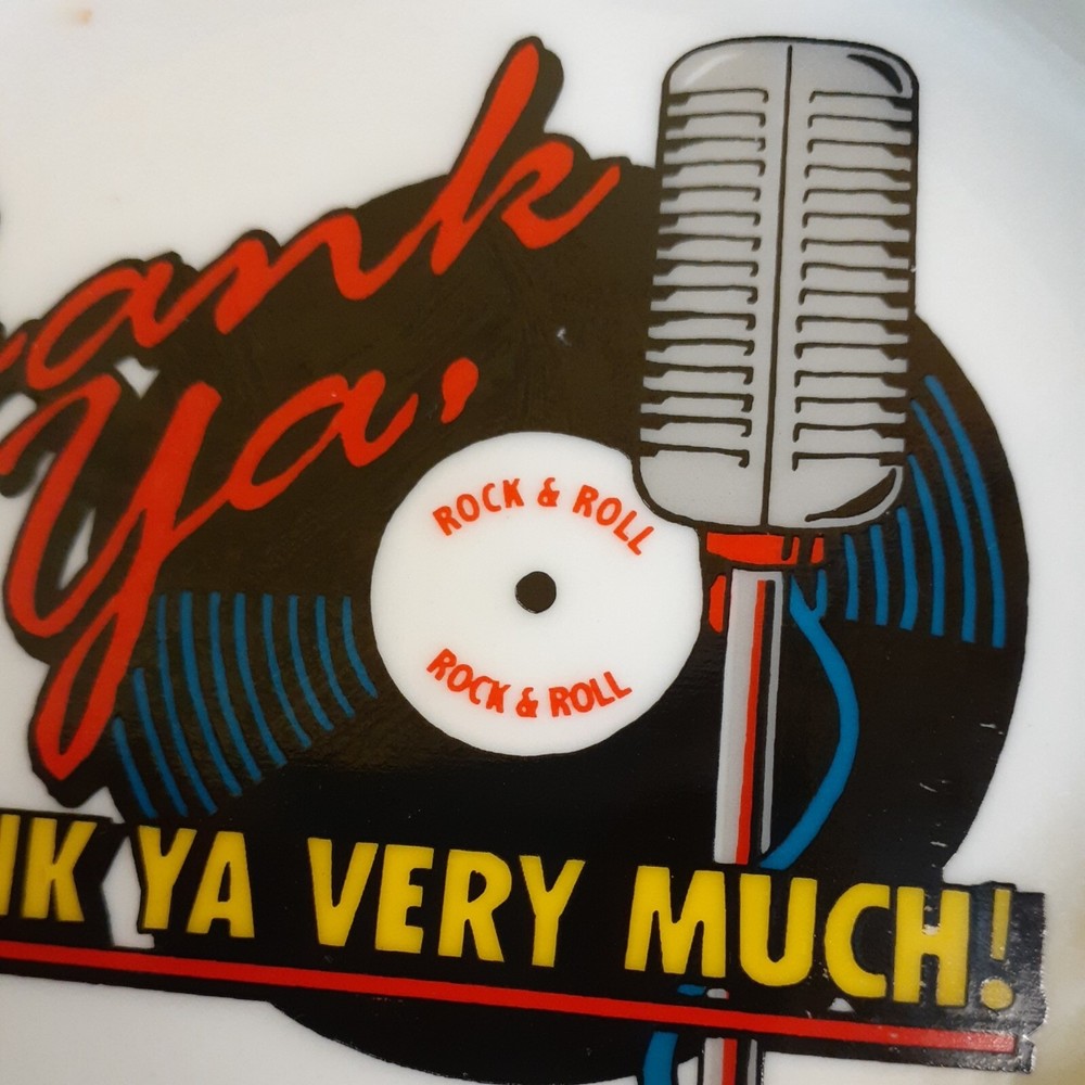 Thank Ya Very Much Rock & Roll Ashtray 4.5" Inch Ceramic