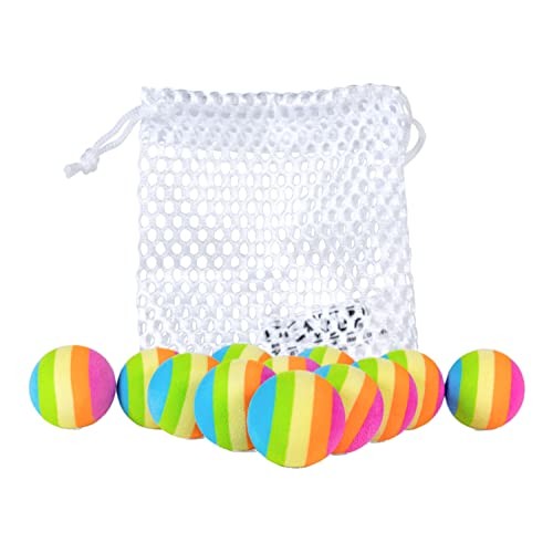 Rainbow Popper Refill Balls - Includes 12 Replacement Foam Bullet Balls -