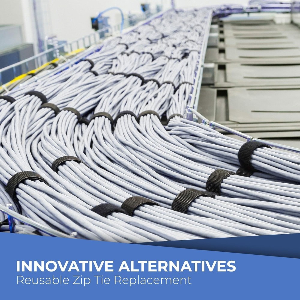 Reusable Cinch Straps - 12" Multipurpose Hook & Loop Strap Pack