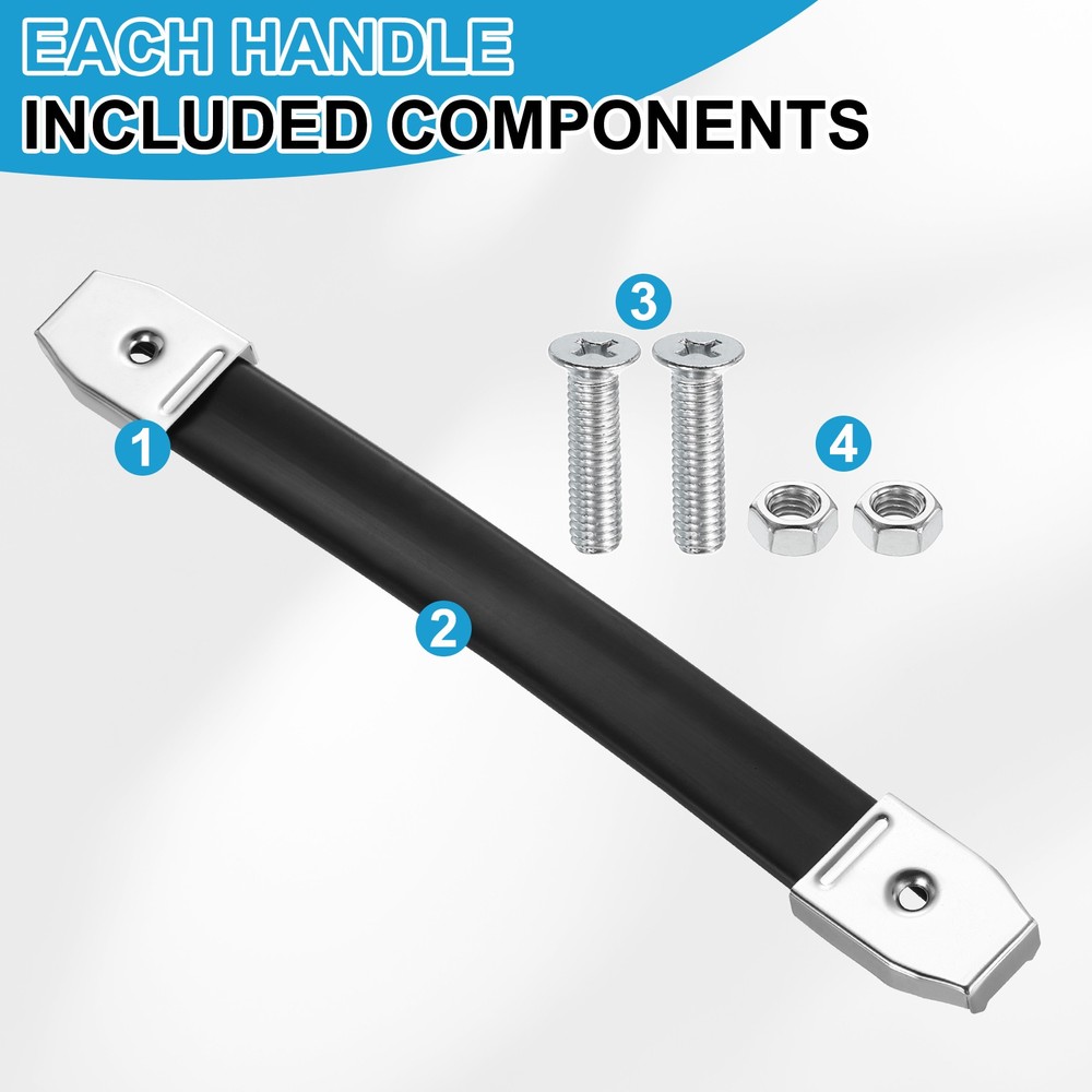 9.9 Inches Speaker Cabinet Strap Handles, Handle Pull for Speaker Case, Silver