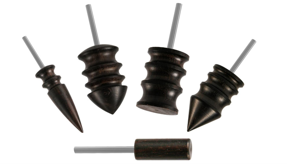 5pcs Leather Burnisher Bits for Rotary Tool, 5 Styles Leather Burnishing Tool Po