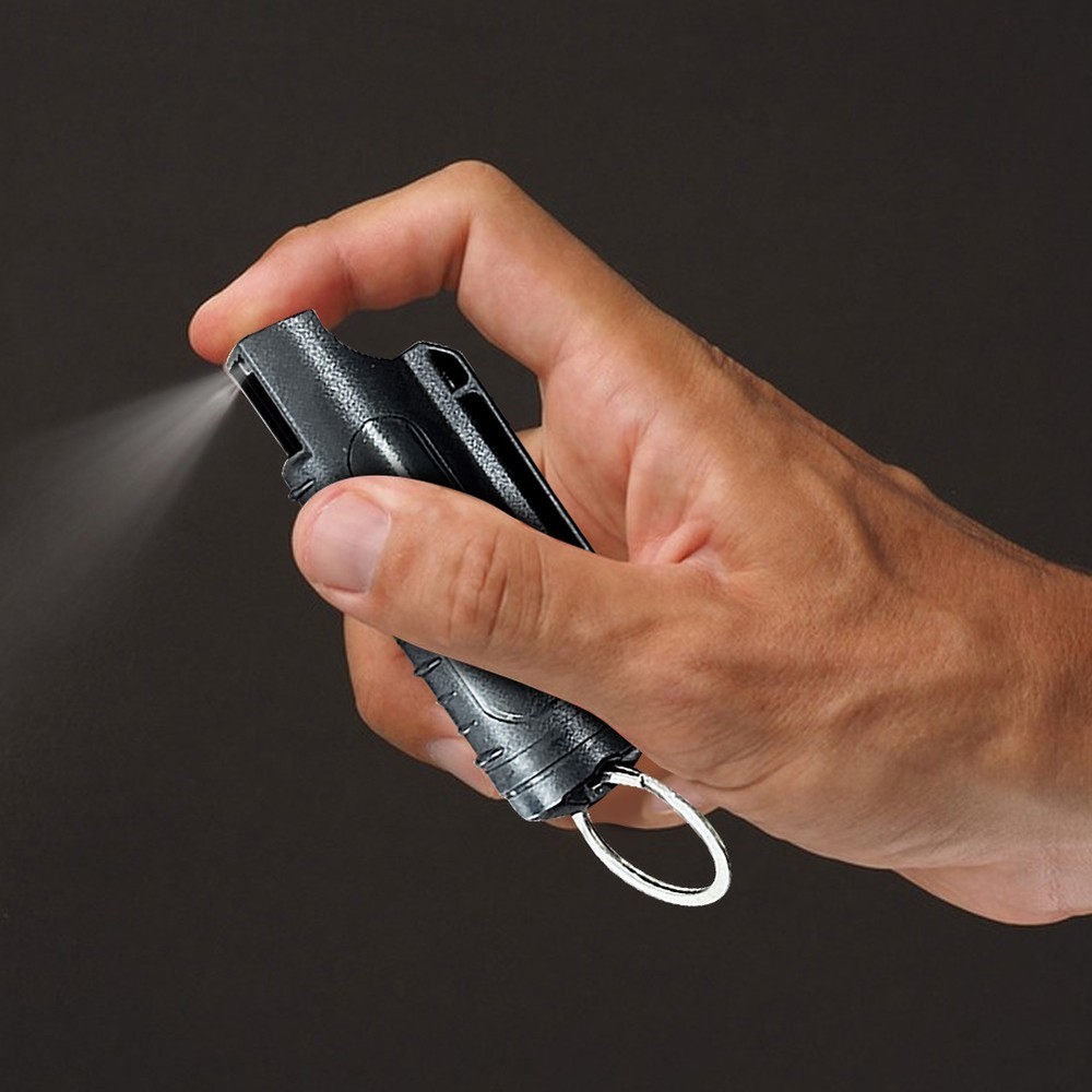 Compact Pepper Spray Keychain for Self-Defense