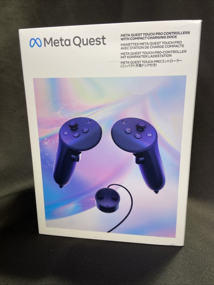 Meta Quest Pro Controllers With Compact Charging Dock