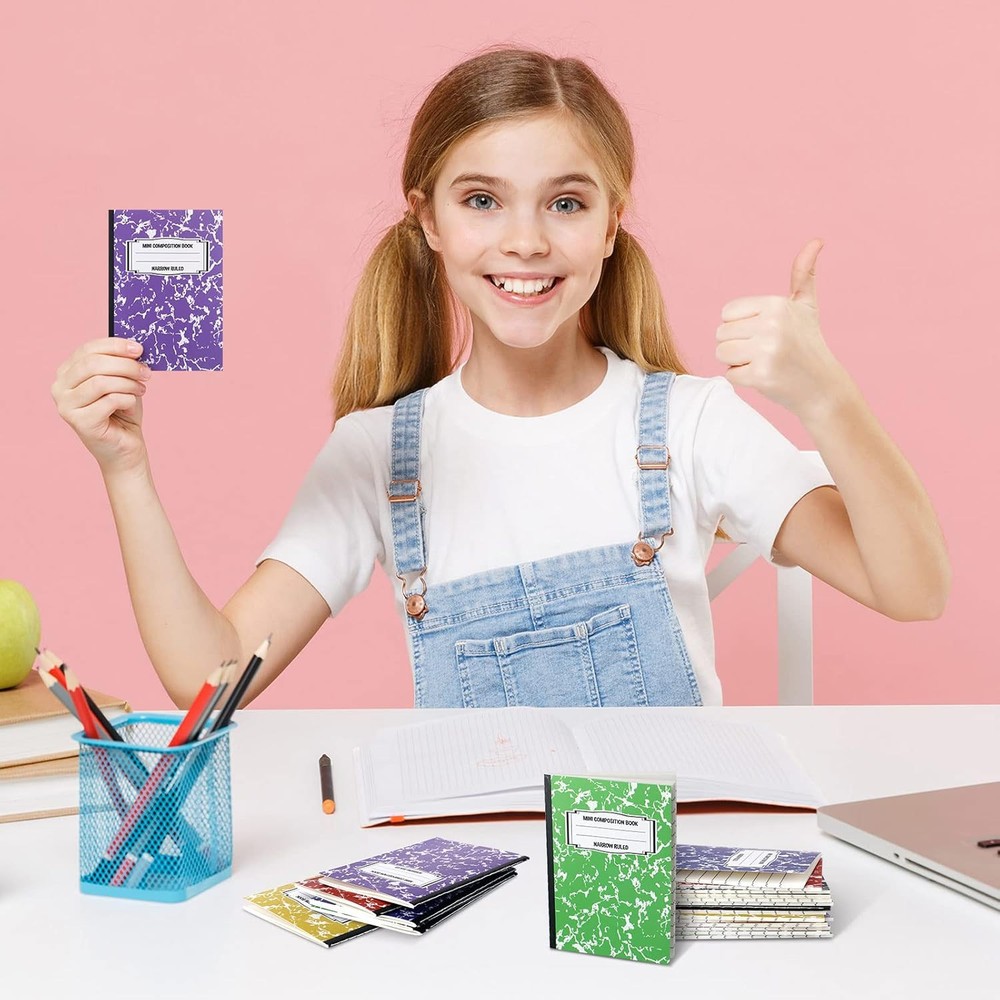 Eersida Mini Composition Notebook Books Small Marble Note