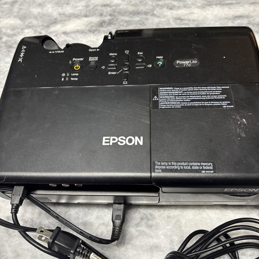 epson projector powerlite 77c