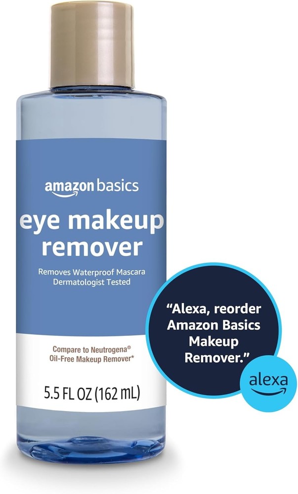 Amazon Brand - Solimo Eye Makeup Remover, Removes Waterproof Mascara,...