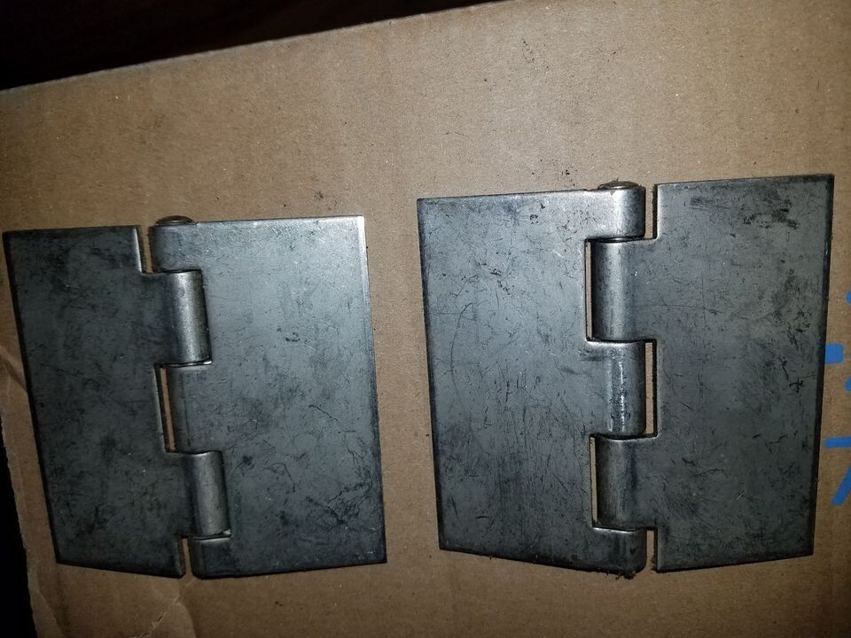 Weld On Hinges - Solid Steel Heavy Duty - 4 Inches Square - 2 Pack