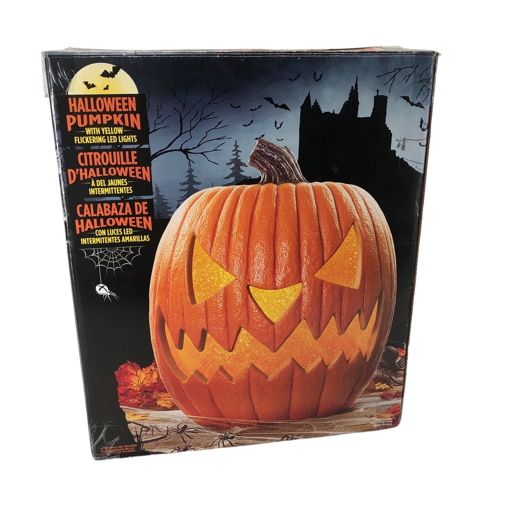 20" Halloween Motion Sensor Activated Jack O Lantern Pumpkin w/Led Lights Costco