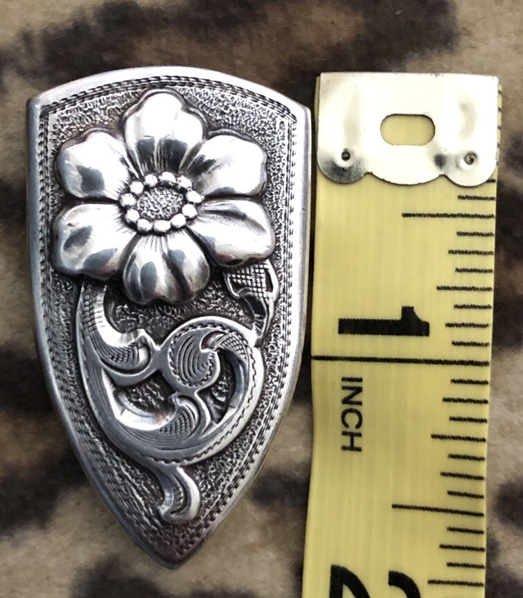 Belt Tip Nickel Plated 1”