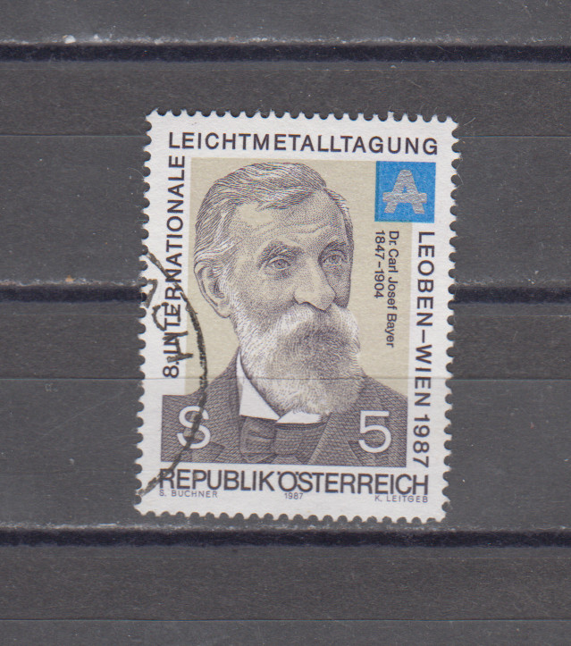 AUSTRIA :  1987 - USED  - SCOTT # 1401  BAYER