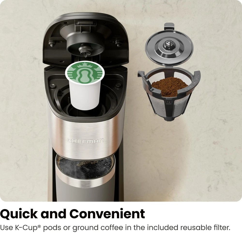 Single Serve Coffee Maker, K Cup Coffee Machine: Compatible with K-Cup Pods a...