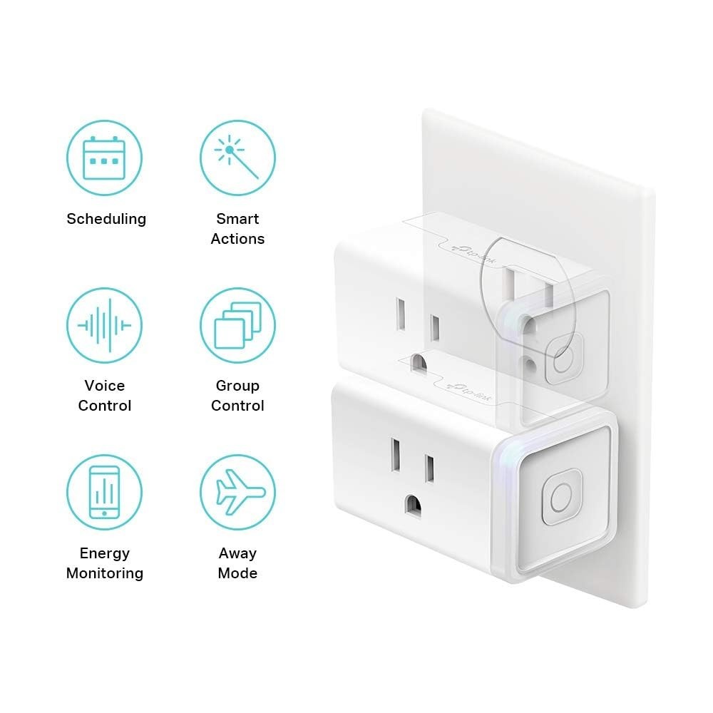 Easy Setup Smart Outlet with Voice Control – Compatible with Alexa & Google