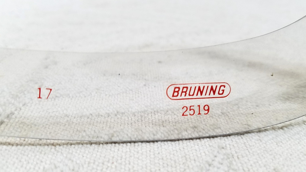 BRUNING 2519 FRENCH CURVE TEMPLATE ENGINEERING DRAFTING ARCHITECT TOOL