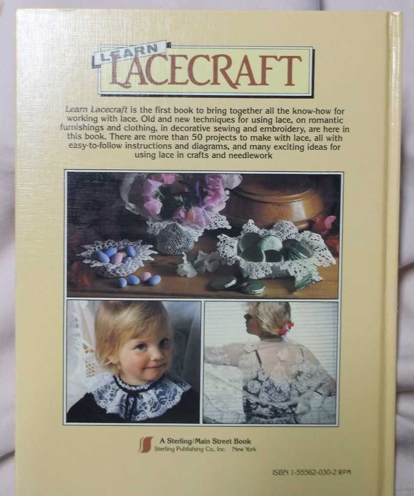 LEARN LACECRAFT instruction pattern design 50 project sewing embellishment 1990
