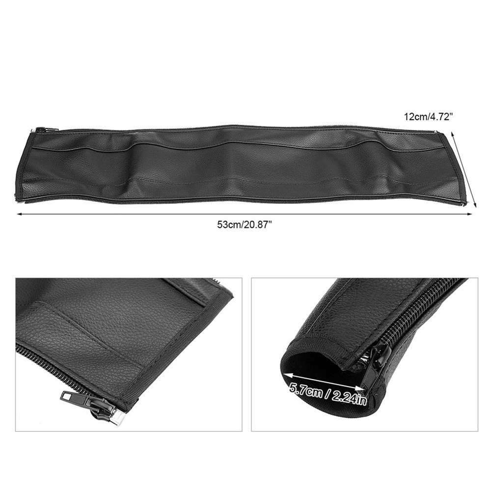 Black PU Leather Baby Stroller Bar Handlebar Armrest Protective Cover Case♡