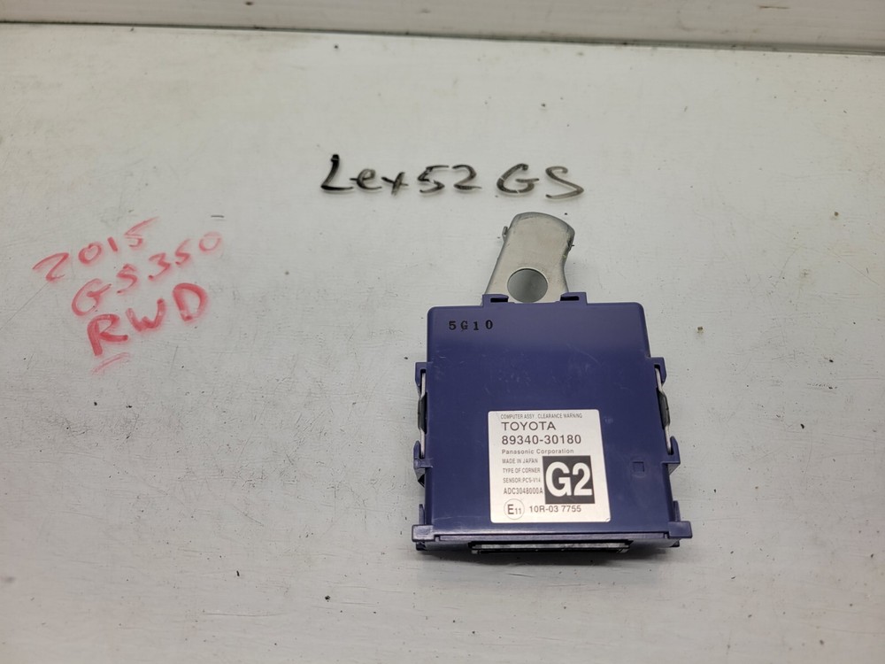 2015 Lexus GS350 Driver Park Assist Module Oem