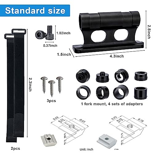 Bike Mount, Aluminum Alloy Bicycle Fork Block, Quick Release for