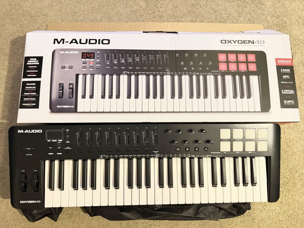 M-Audio Oxygen 49-Key Midi Keyboard Controller w/ Beat Pad