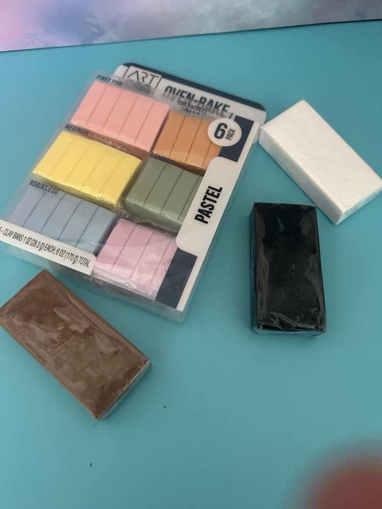 ART Oven-Bake Clay Multicolor Pastel 6-Pack Modeling Clay