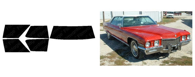 DUO CARBON CERAMIC PRECUT WINDOW TINT KIT FOR DEVILLE 71-76 SIDE + REAR