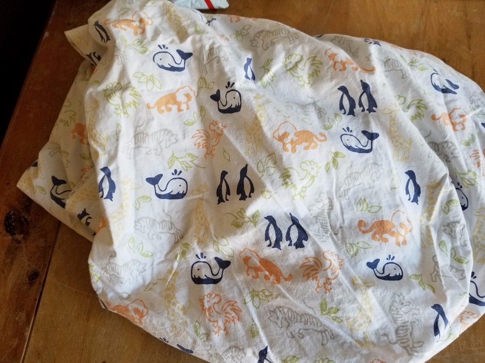 Pottery Barn Kids "Animals" Crib Fitted Sheet