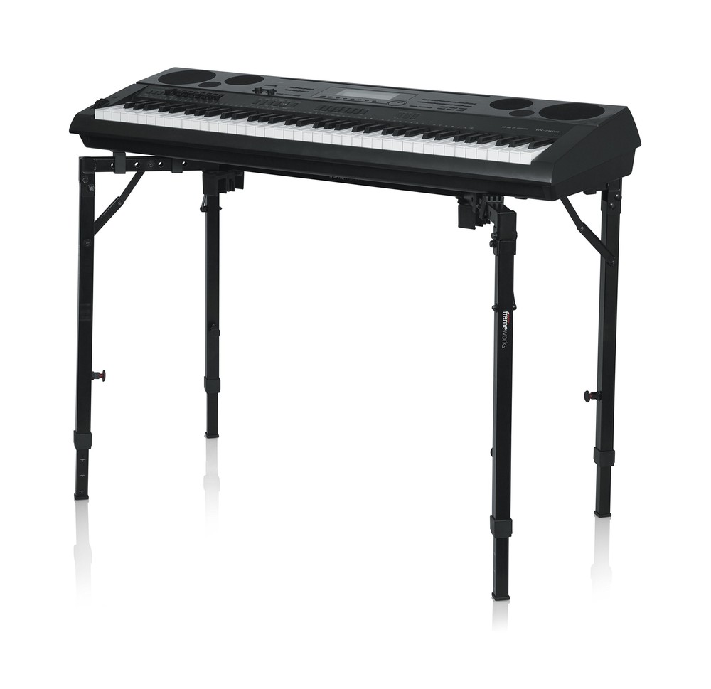 Gator Frameworks Adjustable T-Stand Folding Workstation or Keyboard Stand; We...