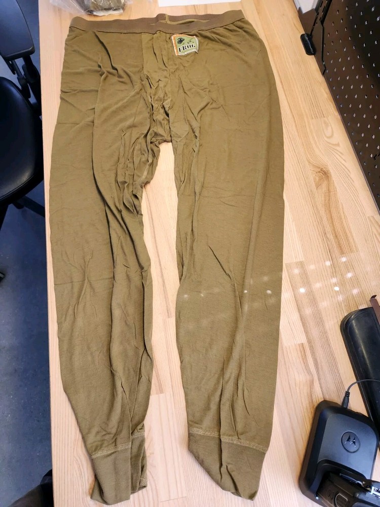 New Coyote FROG USMC SilkWeight Base Layer Pants