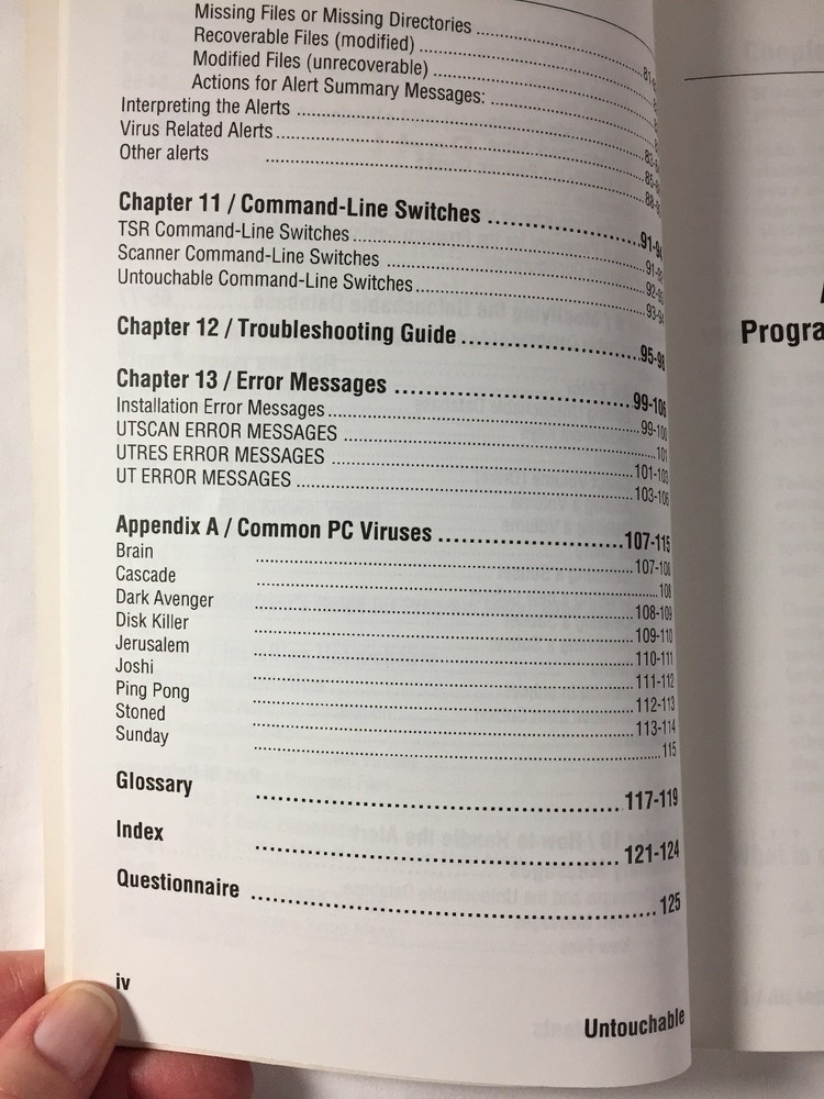 Untouchable A New Generation in Virus Protection Software User Manual