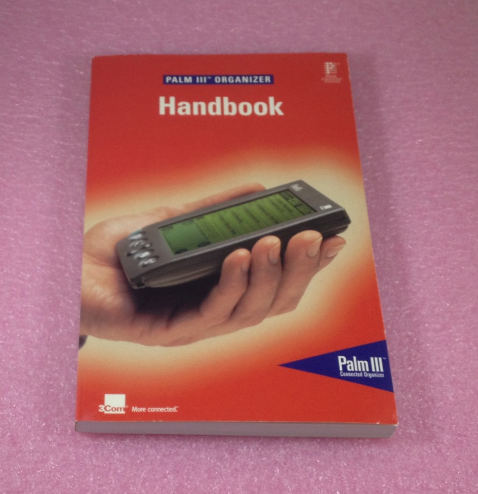 PALM III ORGANIZER HANDBOOK + GRAFFITI REFERENCE CARD + SUPPORT INFO - FROM 1998