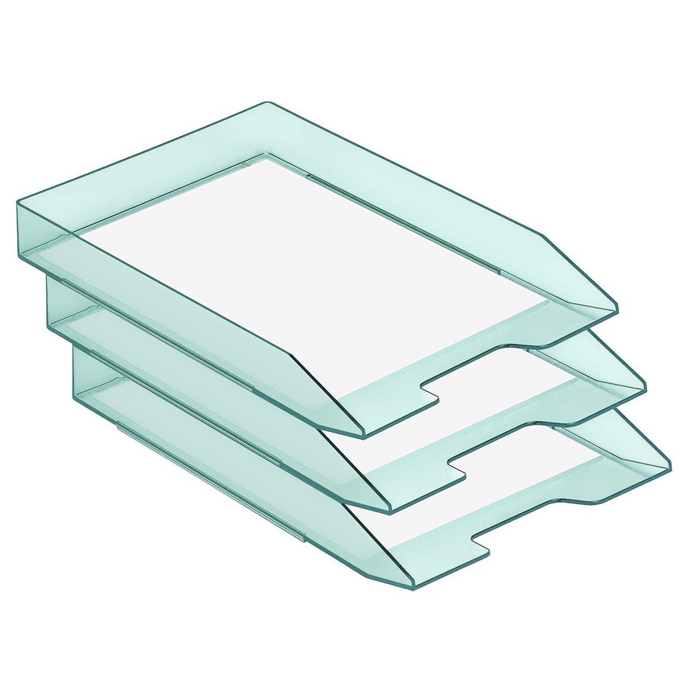 Stackable Letter Tray Front Load, Letter Size, Stacking Document Desk Office ...