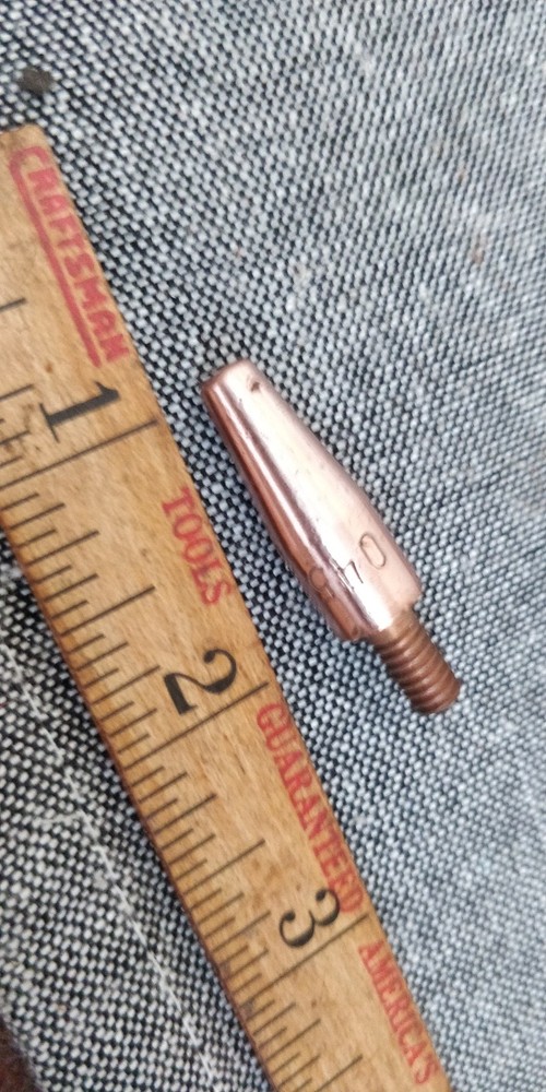 5 pack Torch Tip Contact Tip, Wire Size .045" 1.2mm , 12-24 thread