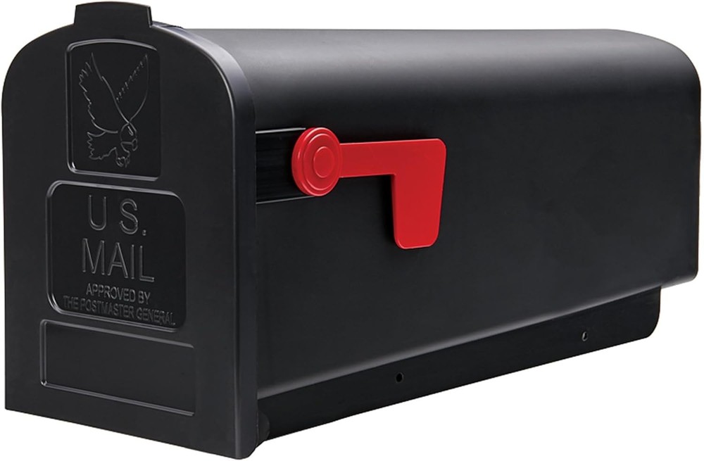 Architectural Mailboxes Parsons Medium Capacity, Plastic Post Mount Black