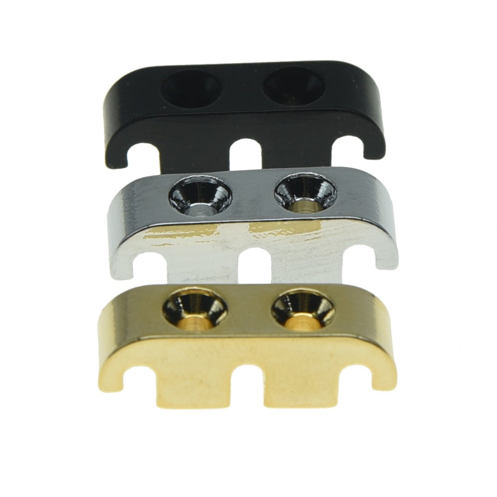 Electric Bass Guitar String Tree Retainer with Mouting Screws Black