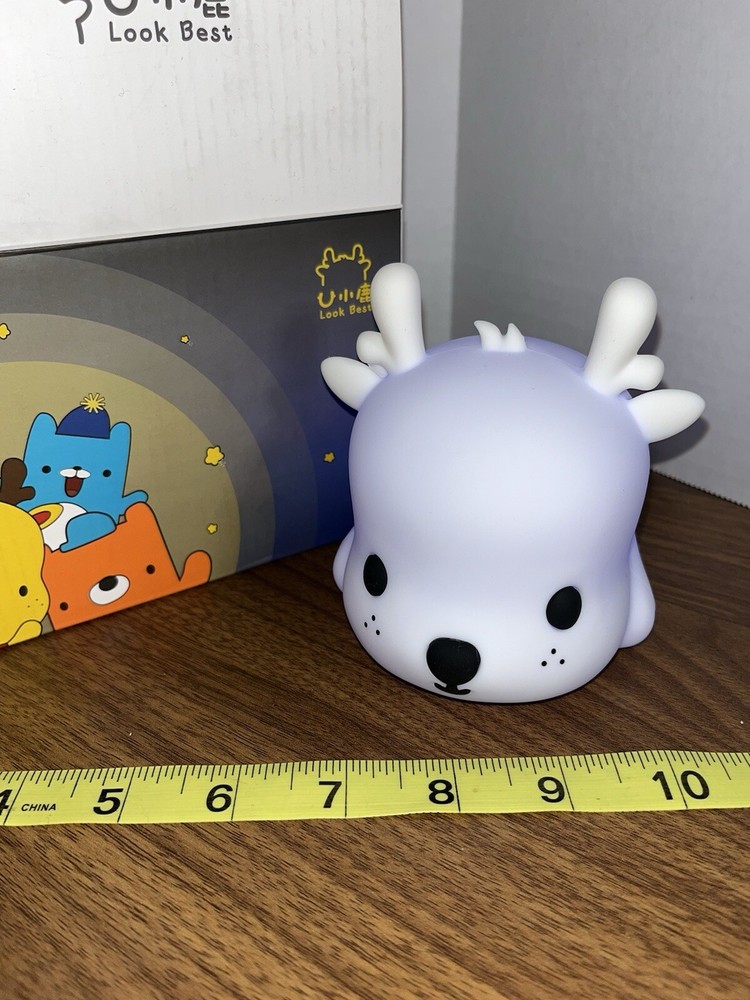 Cute Deer LED Silicone Light Up Touch Sensor Lamp Night Light Japan Import