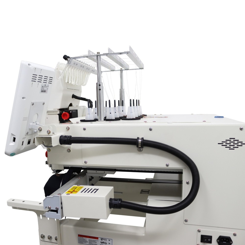 Automatic Computerized Embroidery Machine Single head 12 needles 110V-220V 300W