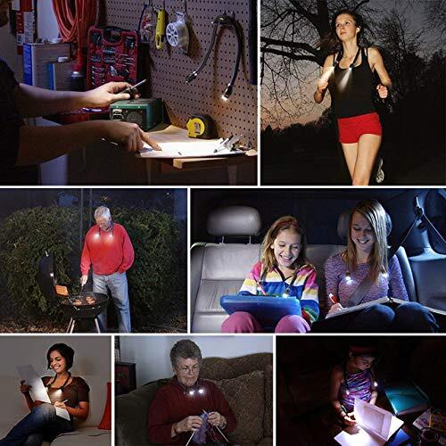 Book Light, Rechargeable LED Hug light, Neck Hug Reading Lights for Bed Black