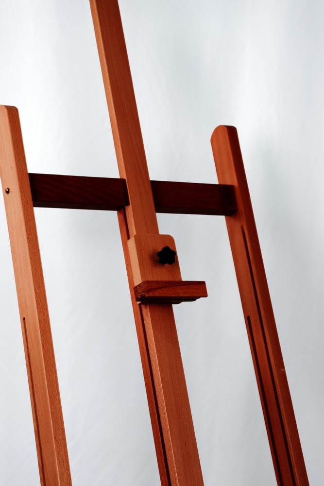 Adjustable Wooden Easel, Art Easel,Display Easel Floor Standing w/Rolling Wheels