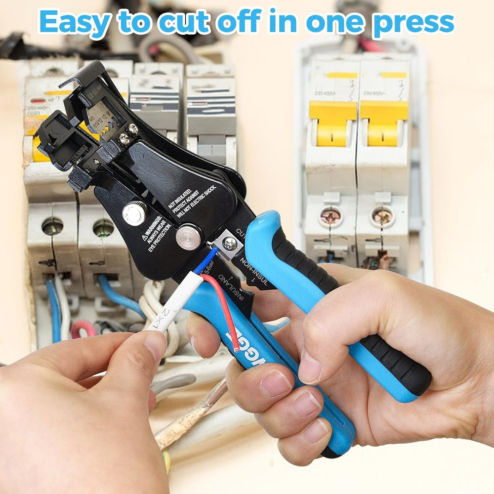 Automatic Heavy Duty Wire Stripper/Wire Cutter, 3 in 1 Adjustable Wire Stripper