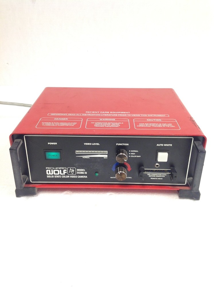 Richard Wolf S5368.10 Solid State Video Camera, WORKING FREE SHIPPING
