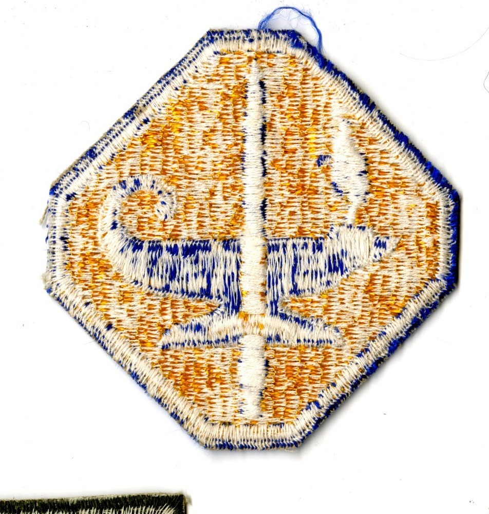 Army Specialized Training Program White Back Patch WWII Vintage