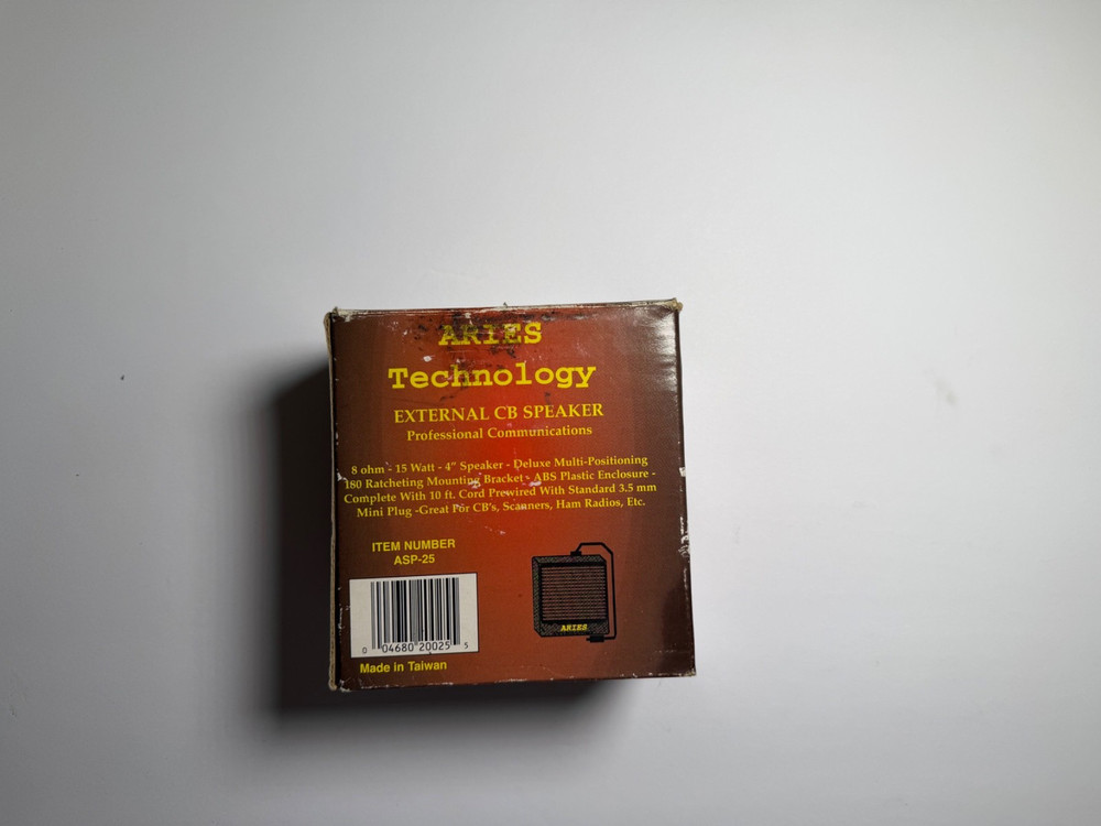 Aries technology ASP-25 External CB Speaker W/Original box