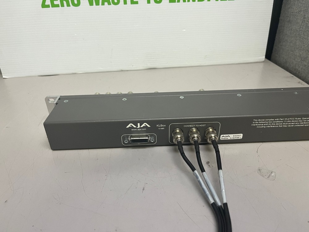 AJA KLBox 101885 Video Editing Hardware Breakout Box + Cable