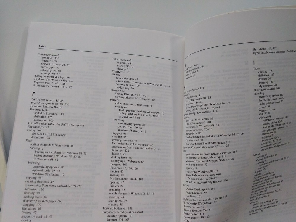 MICROSOFT Windows 98 Guide Getting Started Original OEM 1998 Manual Book