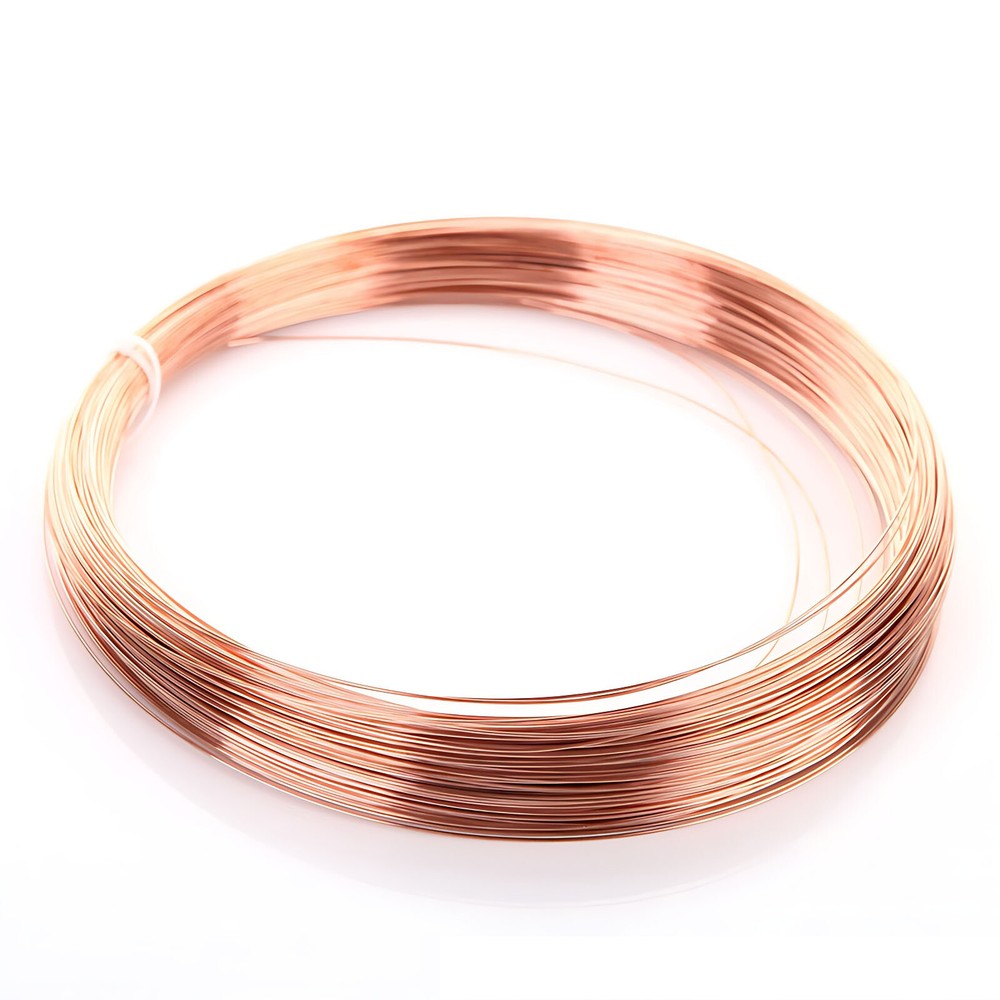 Pure Copper Wire Bare Uncoated Assorted Sizes Ø0.2mm-5mm Round Solid Copper Wire