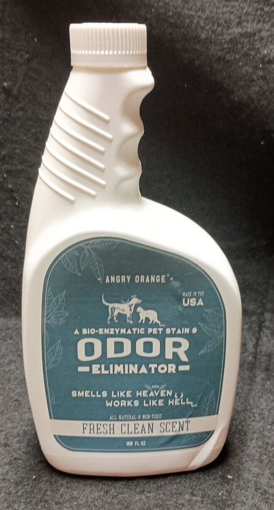ANGRY ORANGE Pet Odor Eliminator 32 oz. Eliminates Oder Bacteria USA
