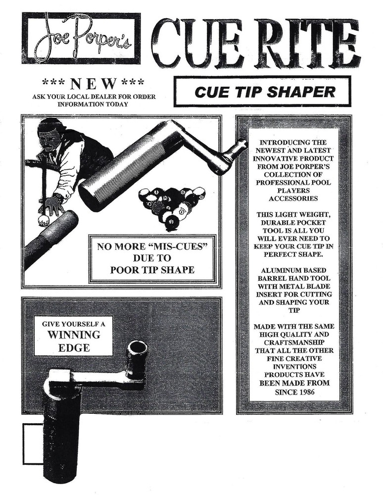 's Cue Rite Tip Shaper