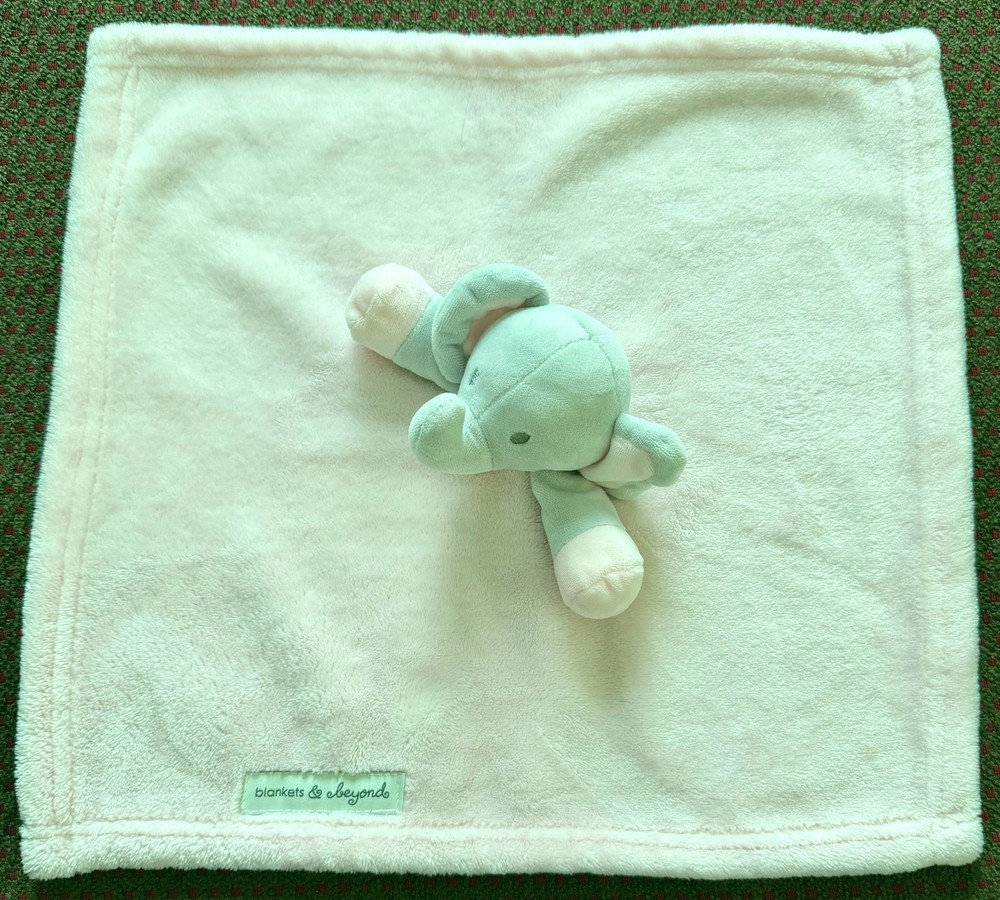 Elephant Lovey Security Blanket Pink Plush Baby Blankets & Beyond