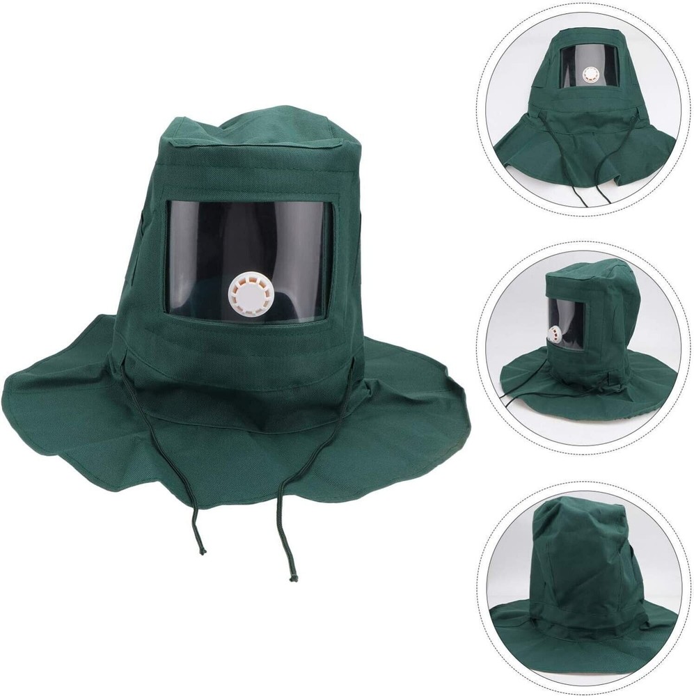 Sand Blasting Hood Cap Anti Wind Sandblaster Tools Dust Protective Face Shield