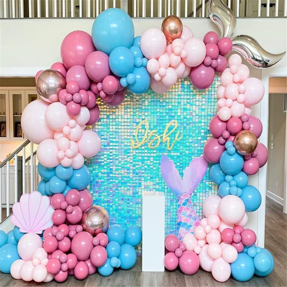 Mermaid Shimmer Wall Panel Rainbow Sequin Panels Backdrop 18 Packs Backdrops Wal