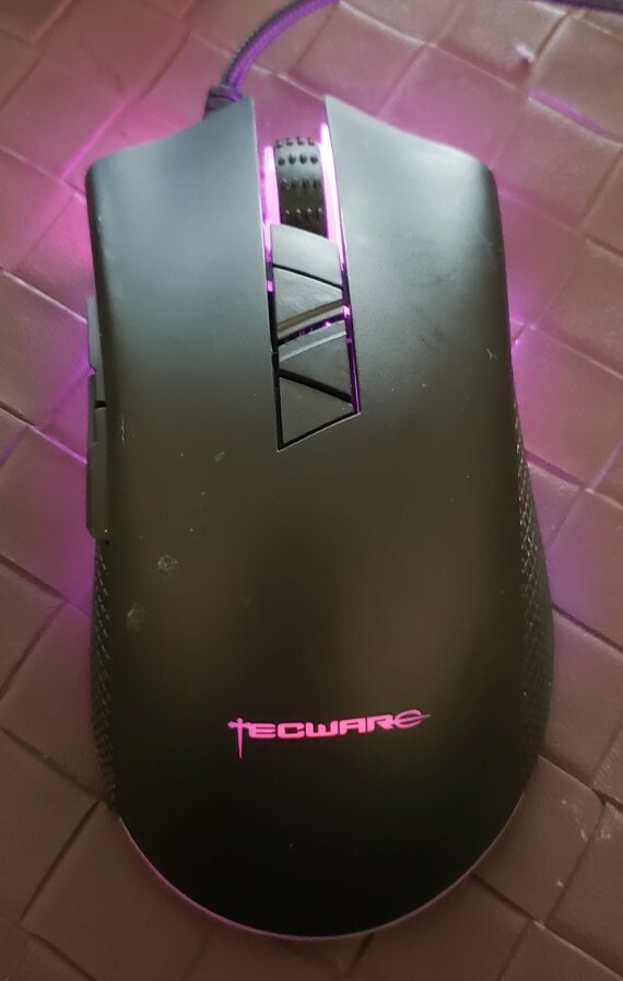 Tecware Torque Competition Grade Gaming Mouse Lighted Wired Tested Works